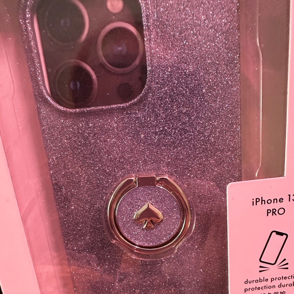 Kate spade ring stand and flexible phone case